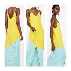 Sun✨Summer✨Sea✨ NWT Colorblock Pleated Maxi Dress